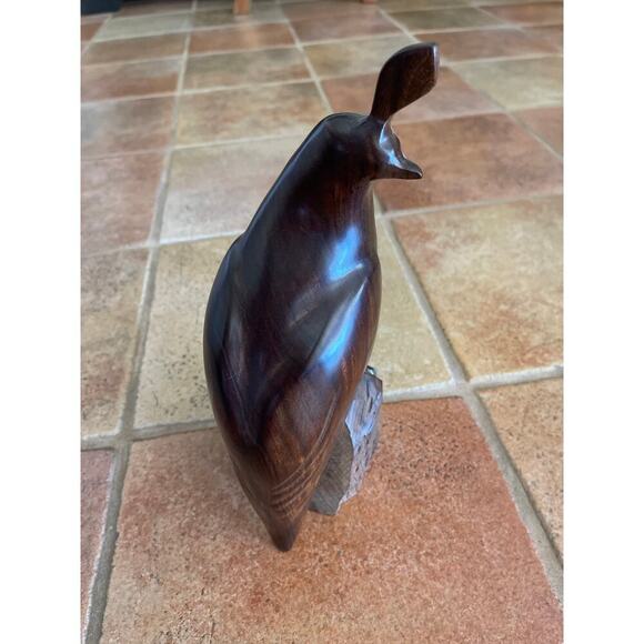 Mid Century Modern Quail Hand
Carved Bird Teak Wood Art
Sculpture Statue - Picture 2 of 4
